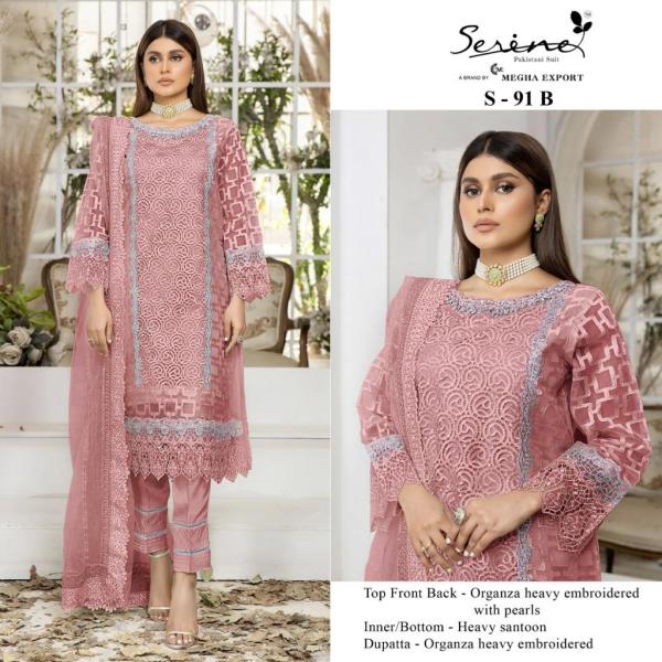 Serene S 91 Organza Pakistani Salwar Suits Collection